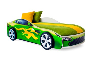 Детская кровать-машина Бондимобиль зеленый в Махачкале