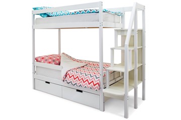 Двухэтажная детская кровать Svogen белый в Махачкале