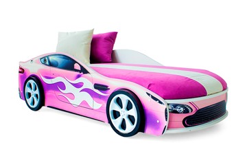 Детская кровать-машина Бондимобиль розовый в Махачкале