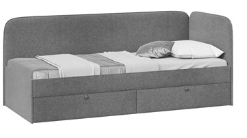 Подростковая кровать ТриЯ Молли тип 1 (90), Микровелюр Scandi Graphite 22 в Махачкале