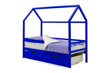 Кровать-домик детская Svogen синий в Махачкале
