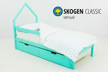 Детская кровать-домик мини Skogen мятная в Махачкале