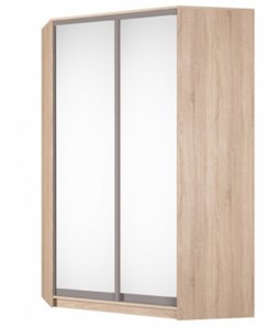 Шкаф угловой Аларти (YA-230х1400(602) (10) Вар. 5; двери D5+D5), с зеркалом в Махачкале