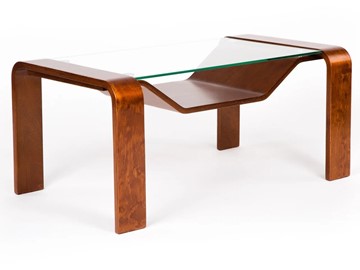 Стеклянный столик Мебелик Гурон 1 (вишня) в Махачкале