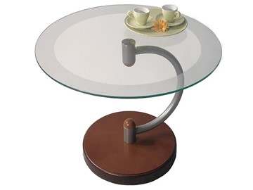 Стеклянный столик в гостиную Дуэт 13Н (металлик средне-коричневый) в Махачкале