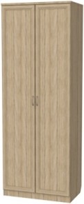 Шкаф 2-х створчатый 100 со штангой, цвет Дуб Сонома в Махачкале