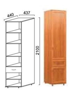 Шкаф 2-х дверный Александра-1, ПР-4, шимо светлый, МДФ с кожзамом в Махачкале