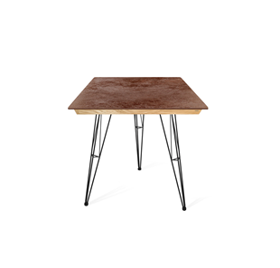Керамический кухонный стол SHT-TU10 (3 шт.)/ТT8 60/60 (черный/прозрачный лак/коричневая сепия) в Махачкале