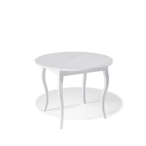 Стол раздвижной Kenner 1000С (Белый/Стекло белое глянец) в Махачкале