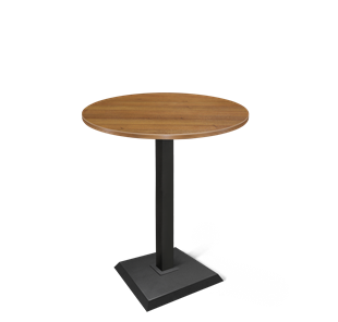 Круглый стол на кухню SHT-TU5-BS2/H110 / SHT-TT 80 ЛДСП (орех/черный) в Махачкале
