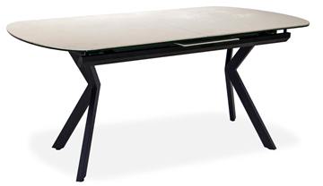 Керамический обеденный стол Шамони 2CX 160х90 (Oxide Avorio/Графит) в Махачкале