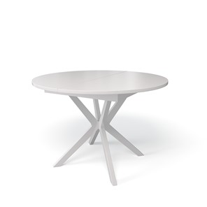Стеклянный обеденный стол Kenner B1100 (Белый/Стекло белое сатин) в Махачкале
