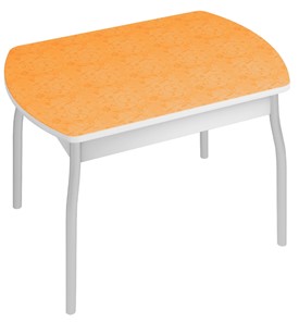 Стол обеденный Орфей-6, Оранжевые цветы в Махачкале
