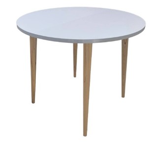 Кухонный стол круглый Creo-line Серый камень 90*90 см ЛДСП в Махачкале