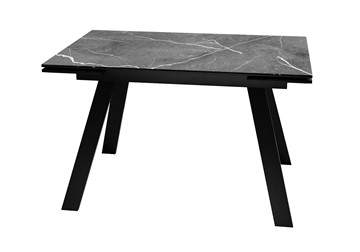 Керамический стол DikLine DKL140 Керамика Черный мрамор/опоры черные (2 уп.) в Махачкале