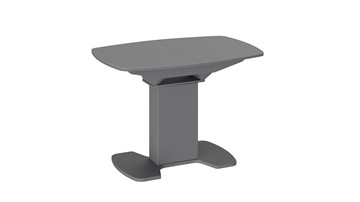 Стеклянный кухонный стол Портофино (СМ(ТД)-105.01.11(1)), цвет Серое/Стекло серое матовое LUX в Махачкале