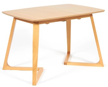 Раздвижной стол VAKU (Ваку) бук/мдф 80x120+40x75, Натуральный бук арт.13987 в Махачкале