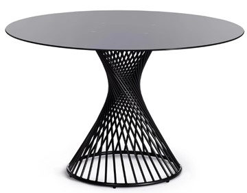 Стеклянный стол BERTOIA (mod. GT21) металл/стекло, Black (черный) арт.20595 в Махачкале