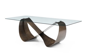 Стеклянный стол DT9305FGI (240) прозрачный/бронзовый в Махачкале