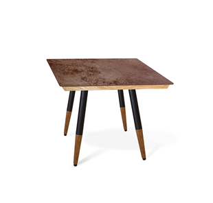 Керамический обеденный стол SHT-TU12 (4 шт.)/ТT8 60/60 (черный/темный орех/прозрачный лак/коричневая сепия) в Махачкале
