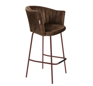 Барный стул SHT-ST42-1 / SHT-S29P (кофейный трюфель/медный металлик) в Махачкале
