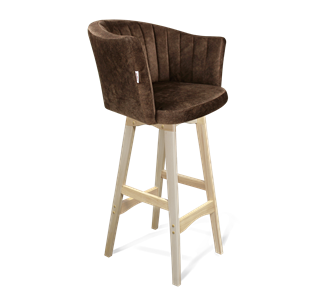 Барный стул SHT-ST42-1 / SHT-S65 (кофейный трюфель/прозрачный лак) в Махачкале