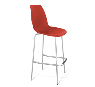 Барный стул SHT-ST29/S29 (красный ral 3020/хром лак) в Махачкале