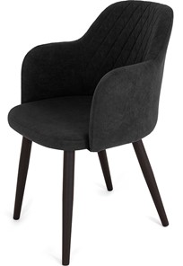 Обеденный стул Эспрессо-1, ноги черные круглые XXL (R38)/велюр T190 Горький шоколад в Махачкале