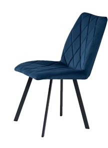 Обеденный стул Омега на ножках 30х15, Велюр CATALANA 16 (синий) / Черный муар матовый в Махачкале