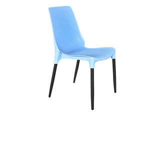 Обеденный стул SHT-ST75/S424-C (голубой/черный муар) в Махачкале
