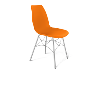 Кухонный стул SHT-ST29/S107 (оранжевый ral2003/хром лак) в Махачкале