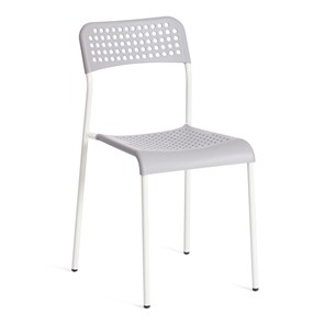Обеденный стул ADDE (mod.C-049) металл/пластик, 39х49х78, Grey (серый) /White (белый) арт.19256 в Махачкале