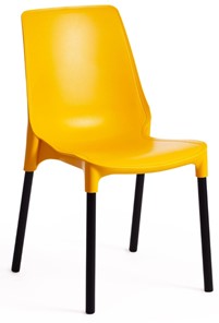 Обеденный стул GENIUS (mod 75) 46x56x84 желтый/черные ножки арт.15281 в Махачкале