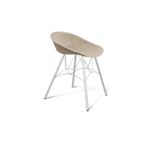 Обеденный стул SHT-ST19-SF1 / SHT-S100 (ванильный крем/хром лак) в Махачкале
