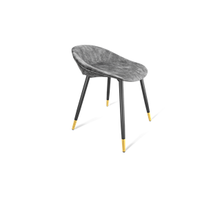Обеденный стул SHT-ST19-SF1 / SHT-S95-1 (дымный/черный муар/золото) в Махачкале