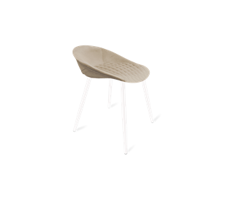 Обеденный стул SHT-ST19-SF1 / SHT-S95-1 (ванильный крем/белый муар) в Махачкале
