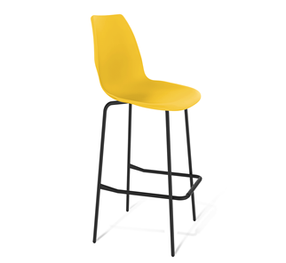 Барный стул SHT-ST29/S29 (желтый ral 1021/черный муар) в Махачкале