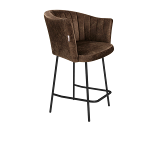 Полубарный стул SHT-ST42-1 / SHT-S29P-1 (кофейный трюфель/черный муар) в Махачкале