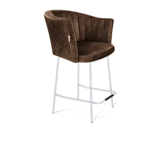 Полубарный стул SHT-ST42-1 / SHT-S29P-1 (кофейный трюфель/хром лак) в Махачкале