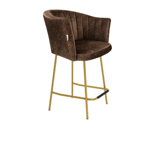 Полубарный стул SHT-ST42-1 / SHT-S29P-1 (кофейный трюфель/золото) в Махачкале