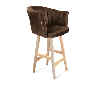 Полубарный стул SHT-ST42-1 / SHT-S65-1 (кофейный трюфель/прозрачный лак) в Махачкале