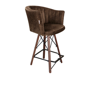 Полубарный стул SHT-ST42-1 / SHT-S80-1 (кофейный трюфель/темный орех/черный) в Махачкале