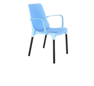 Обеденный стул SHT-ST76/S424 (голубой/черный муар) в Махачкале