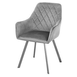 Мягкий стул-кресло Мадрид СРП-056 бриллиант Дрим серый в Махачкале