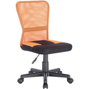 Кресло офисное Brabix Smart MG-313 (без подлокотников, комбинированное, черное/оранжевое) 531844 в Махачкале