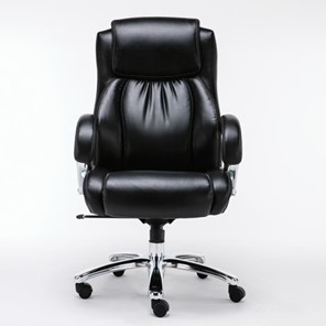 Компьютерное кресло Brabix Premium Status HD-003 (рециклированная кожа, хром, черное) 531821 в Махачкале