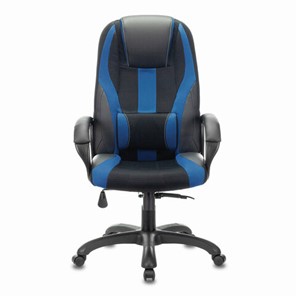 Компьютерное кресло Brabix Premium Rapid GM-102 (экокожа/ткань, черное/синее) 532106 в Махачкале