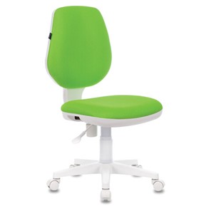 Офисное кресло Brabix Fancy MG-201W (без подлокотников, пластик белый, салатовое) 532414 в Махачкале
