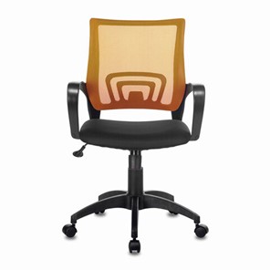 Офисное кресло Brabix Fly MG-396 (с подлокотниками, сетка, оранжевое/черное) 532084 в Махачкале