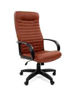 Кресло офисное CHAIRMAN 480 LT, экокожа, цвет коричневый в Махачкале